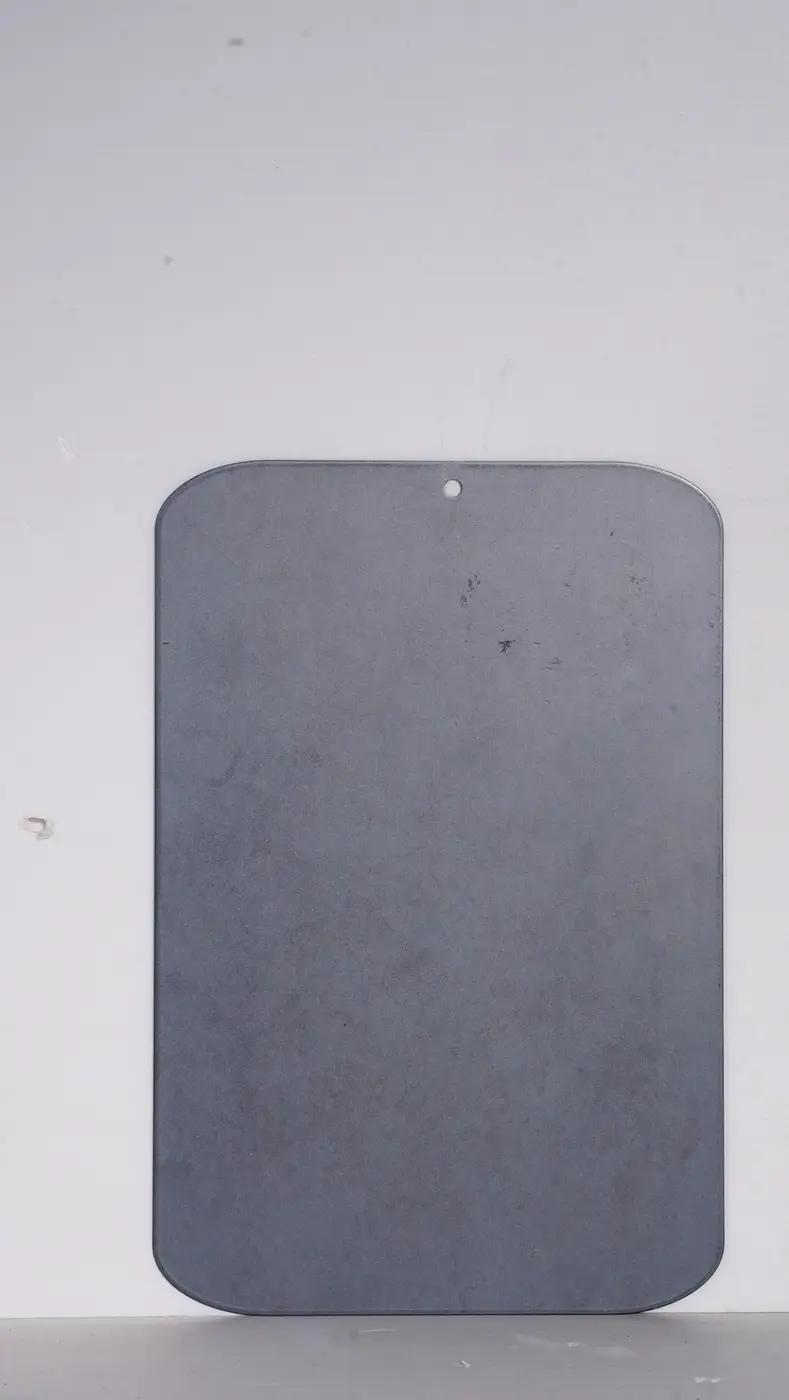 Soft iron-grey direction finish sample
