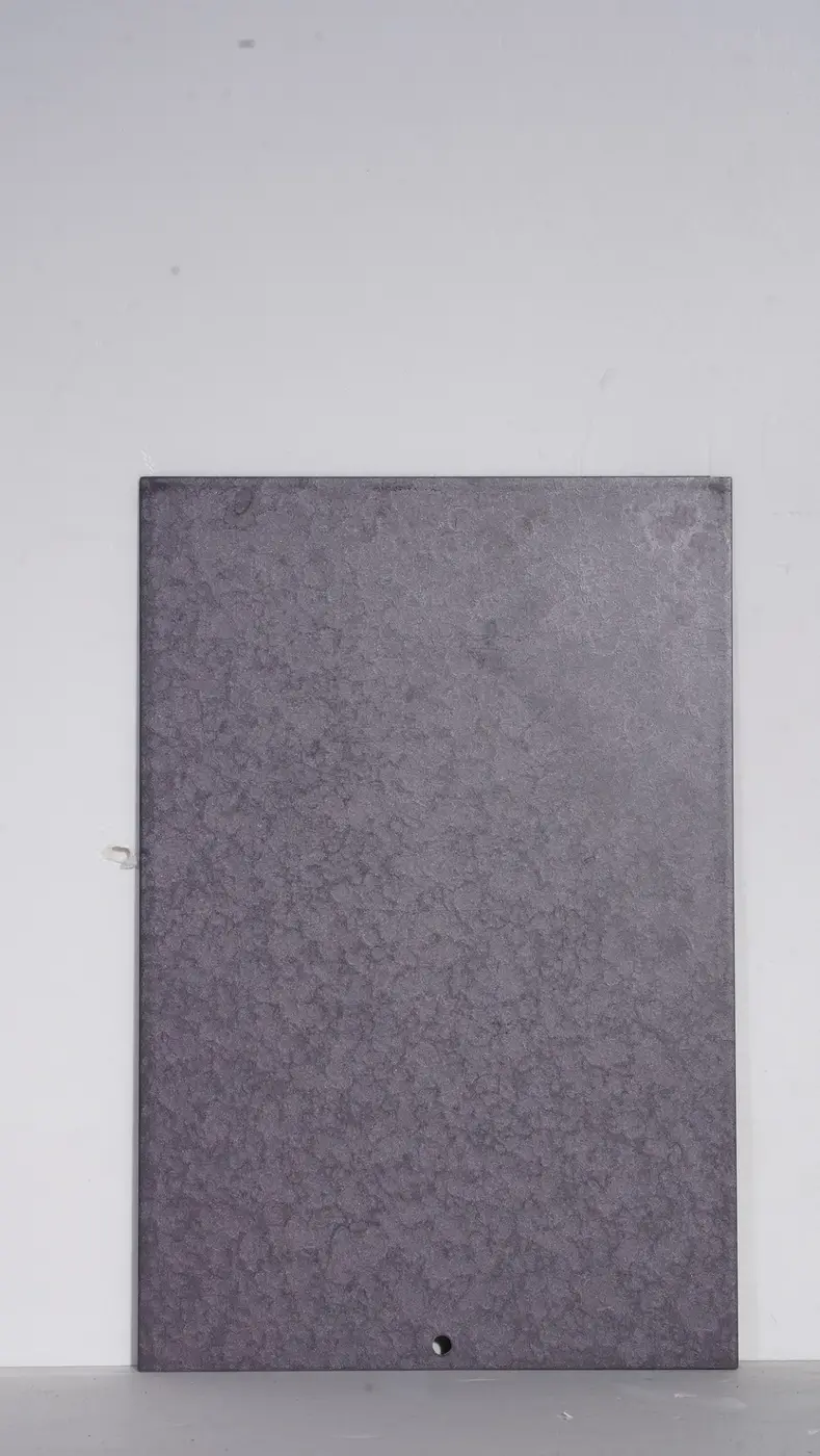 Mineral ash direction finish sample