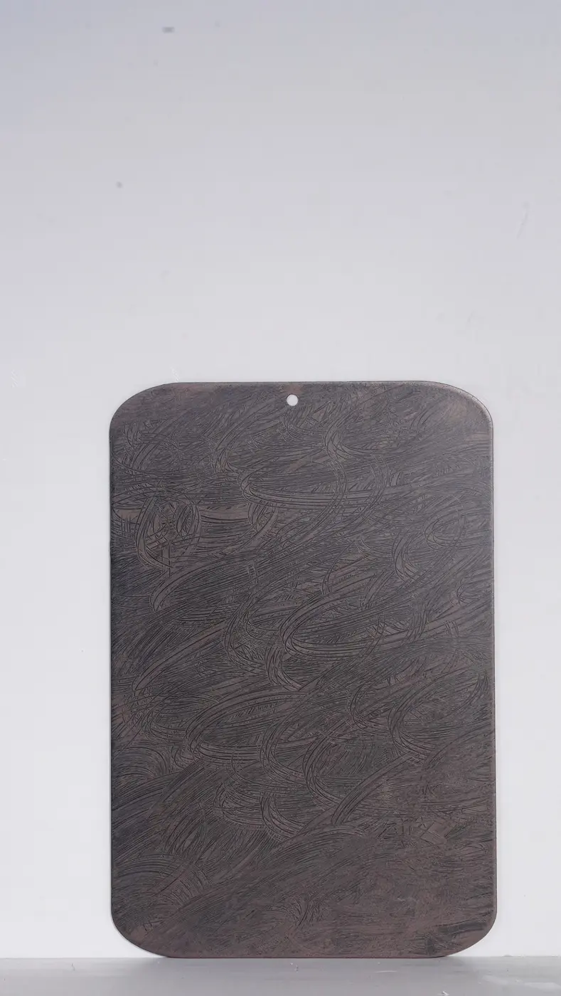 Organic relief direction finish sample